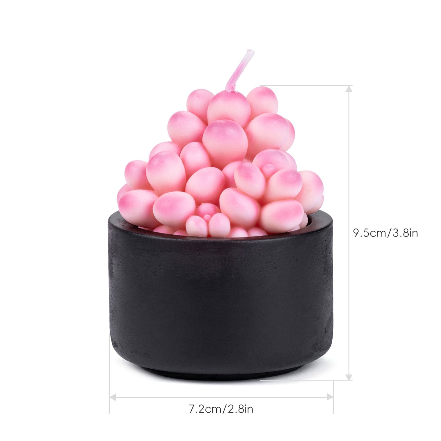Pink Moonstones Candle