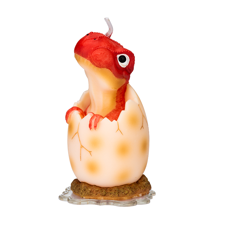 Red Dinosaur Baby Candle Birthday Candles