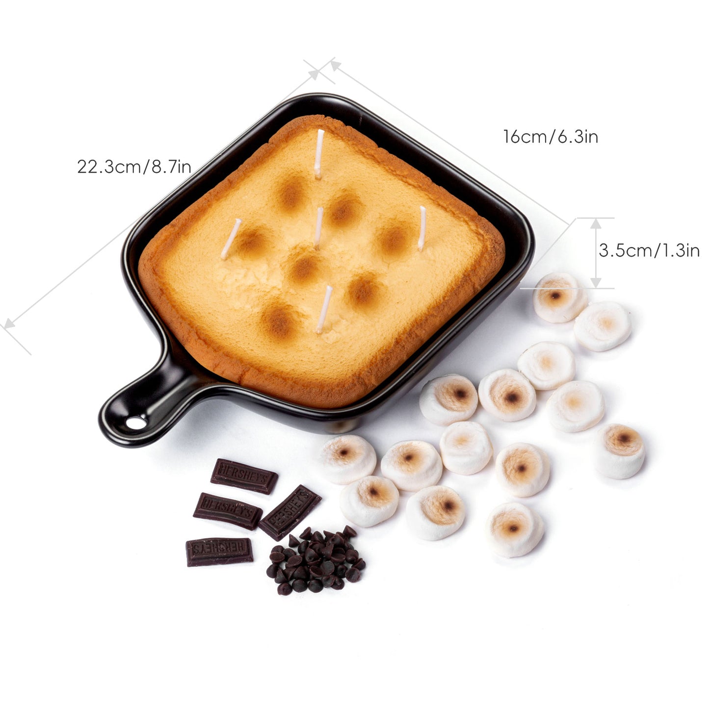 Realistic Food Candles Skillet Cookie Candle