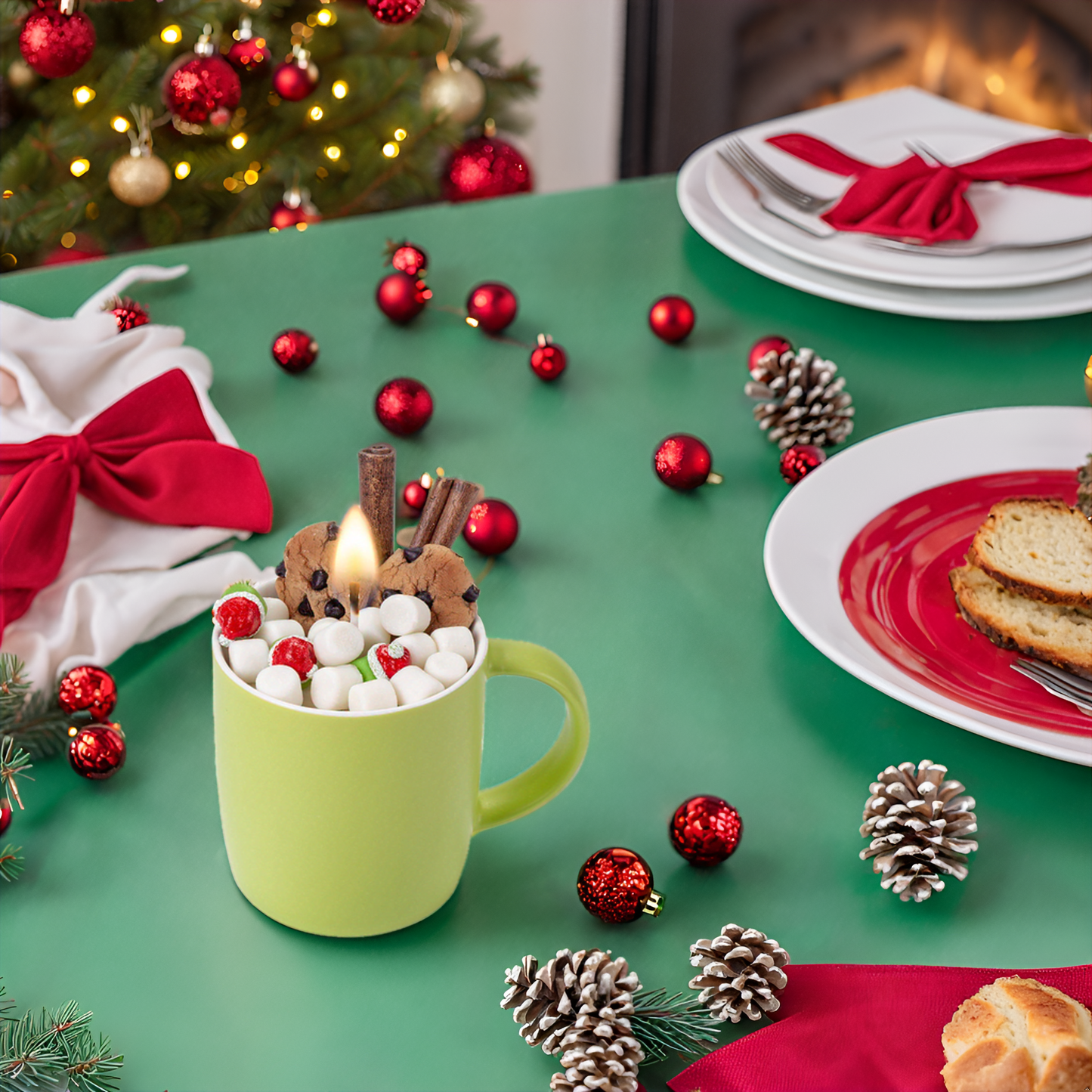 Fireside Cocoa Candle Food Candle For Home Decoration