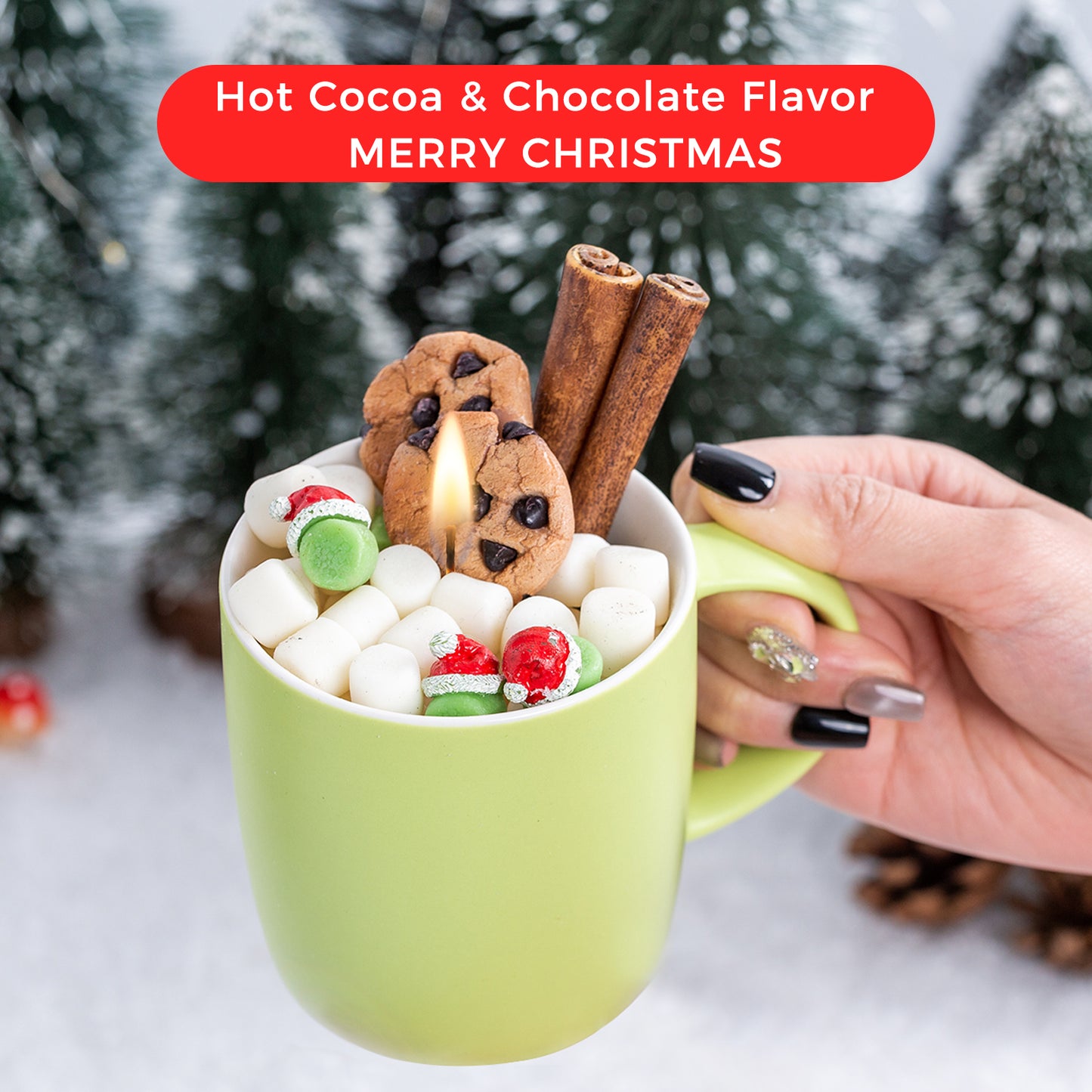 Fireside Cocoa Candle Food Candle For Home Decoration