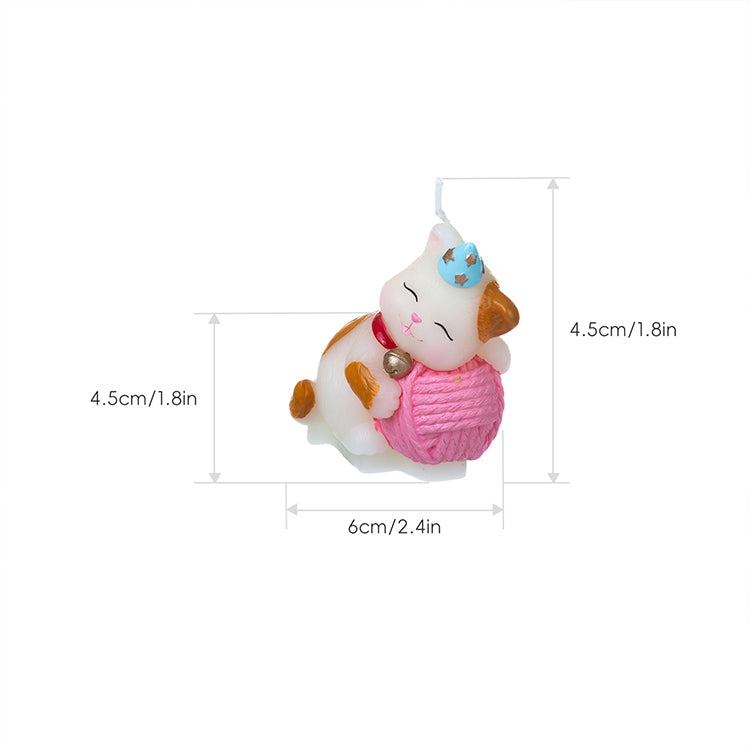 Cat Birthday Candle Cake Topper Animal Candles