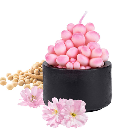 Pink Moonstones Candle