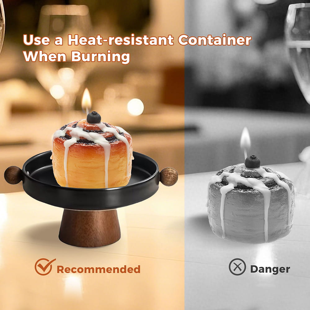 Realistic Cinnamon Roll Scented Candle