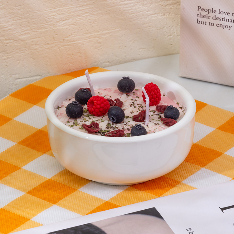 Fruit Yogurt Bowl Candle