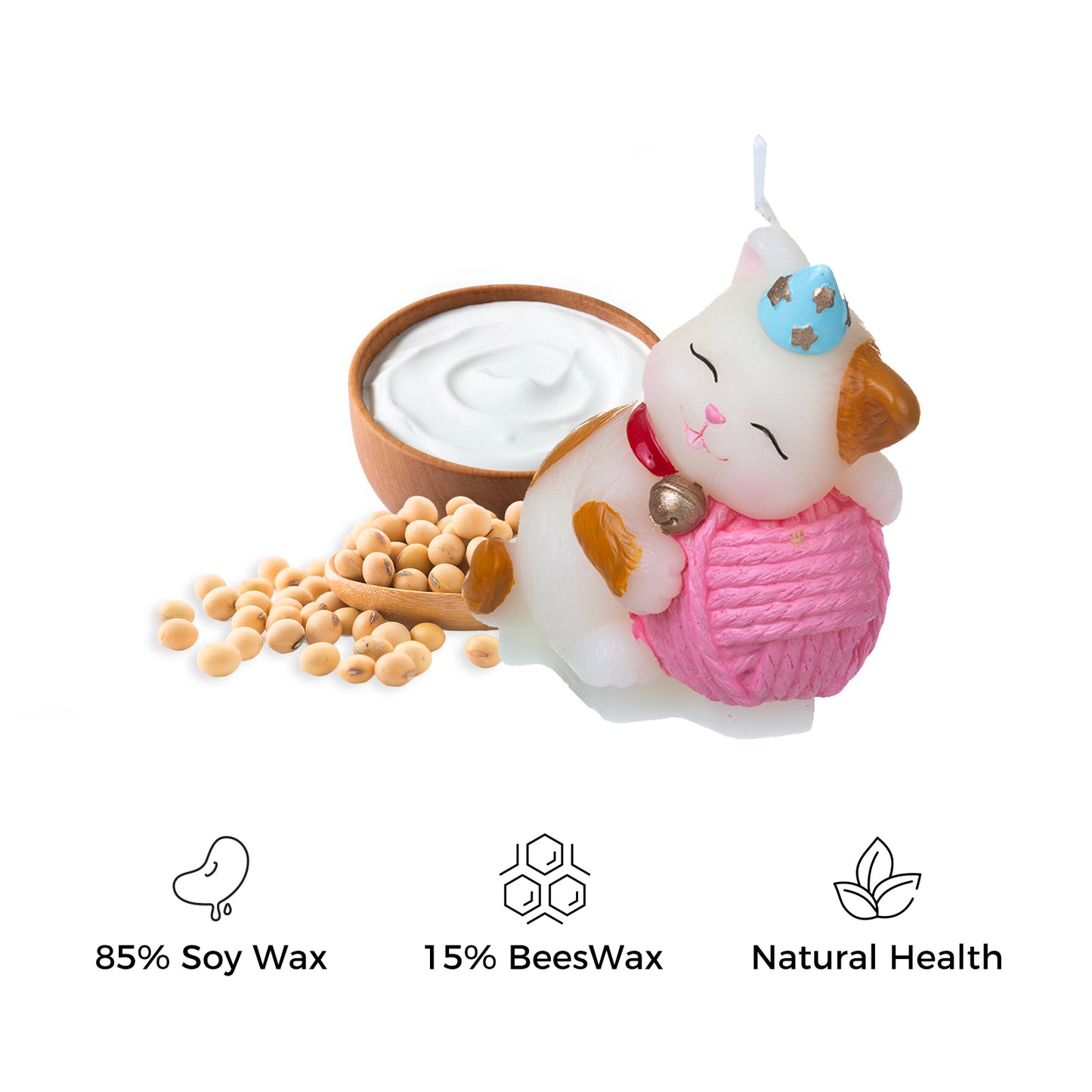 Cat Birthday Candle  Cake Topper Animal Candles