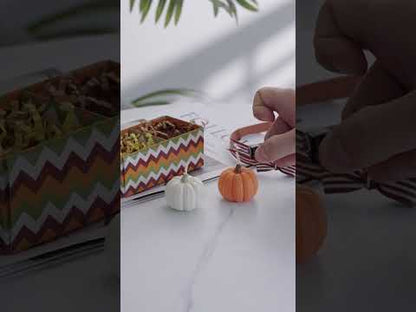 Orange & White Mini Pumpkin Scented Candle Set (2-Pack)